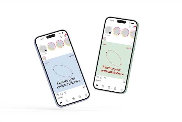 Smartphone 16 Mockup Estilo de dibujos animados realista
