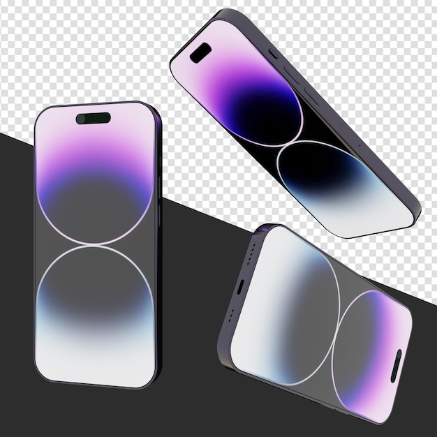 PSD smartphone-3d-rendering