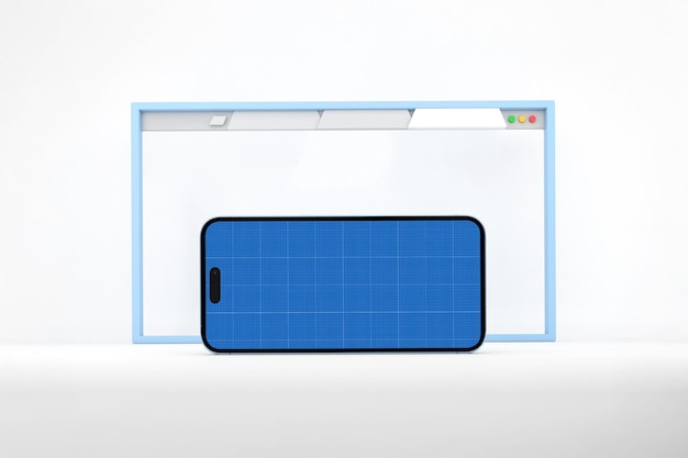 Smartphone and Browser Window Mockup