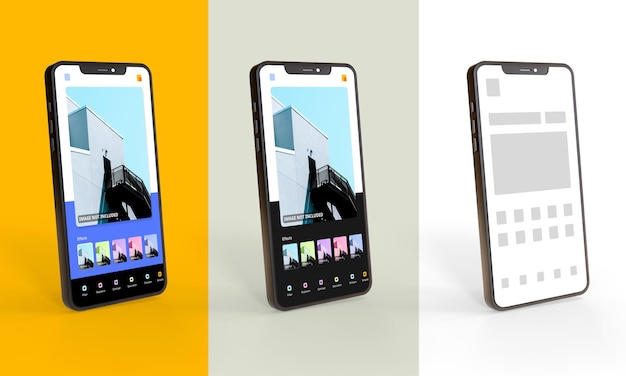 Smartphone App Promotion Mockup Template