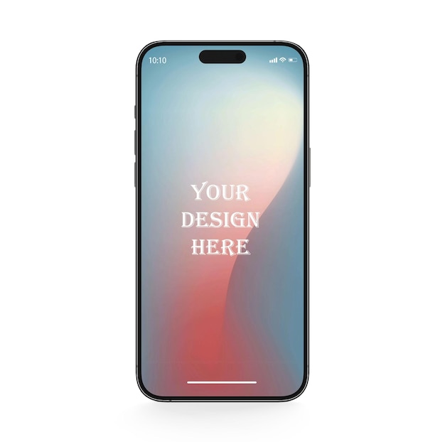PSD smartphone-bildschirm-mockup-design für das branding