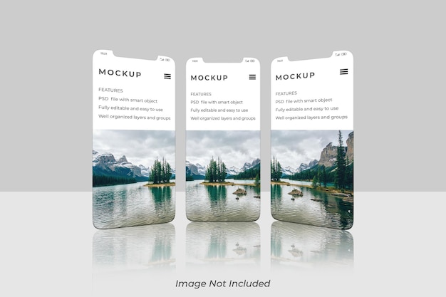 Smartphone-bildschirm-mockup-design