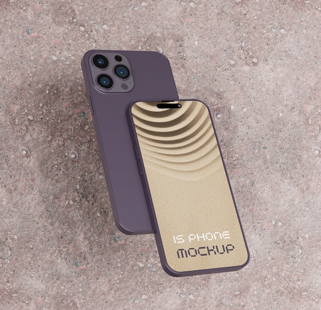 Smartphone-Bildschirm-Mockup-Design