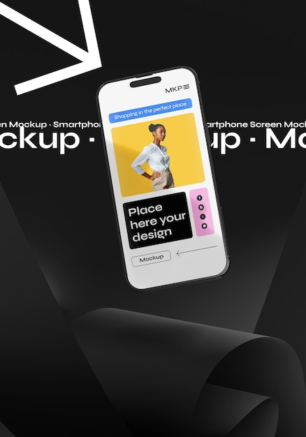 Smartphone-Bildschirm-Mockup-Design