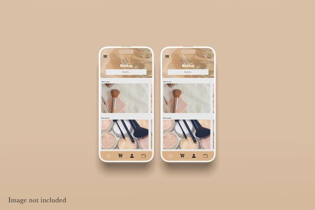 PSD smartphone-bildschirm-mockup