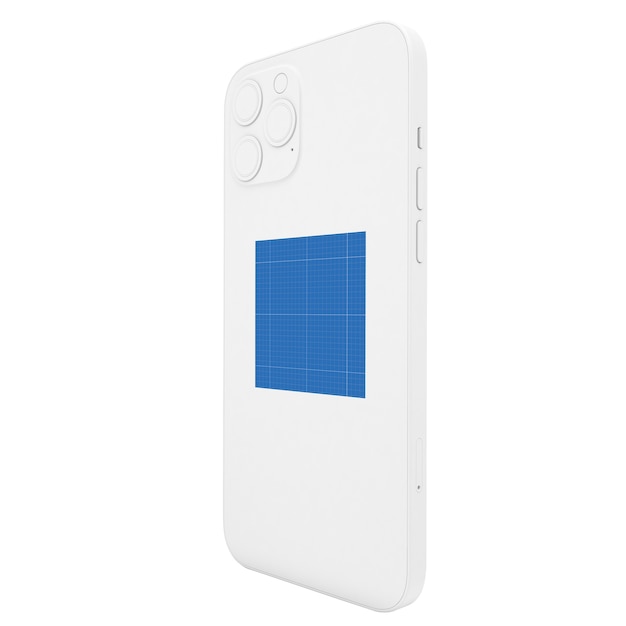 Smartphone blanco aislado