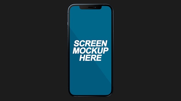 Smartphone Blue Mockup PSD