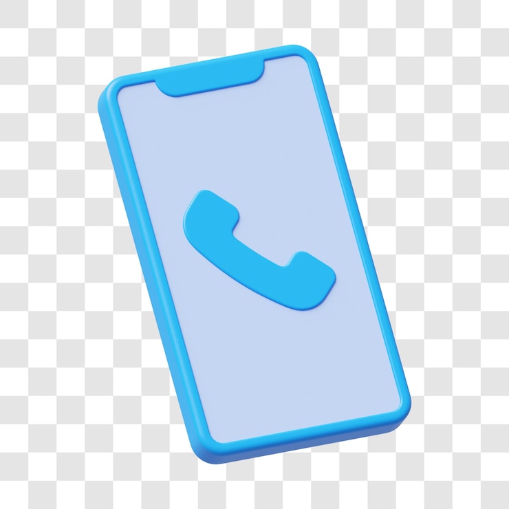 PSD smartphone call icon 3d