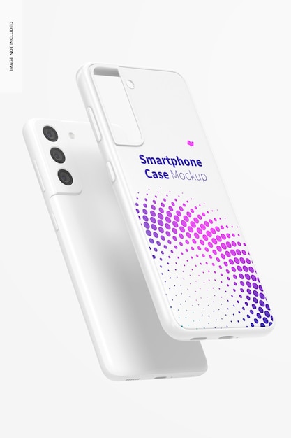 Smartphone Case Mockup, schwebend