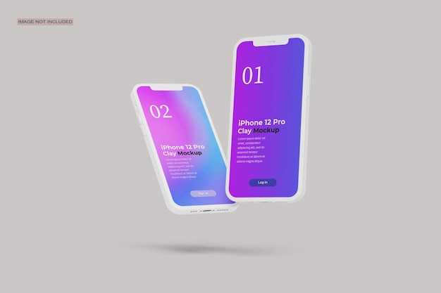 Smartphone Clay Mockup