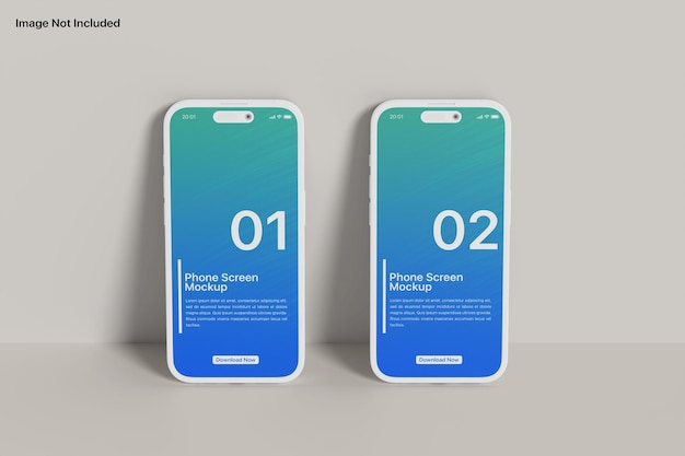 Smartphone clay mockup