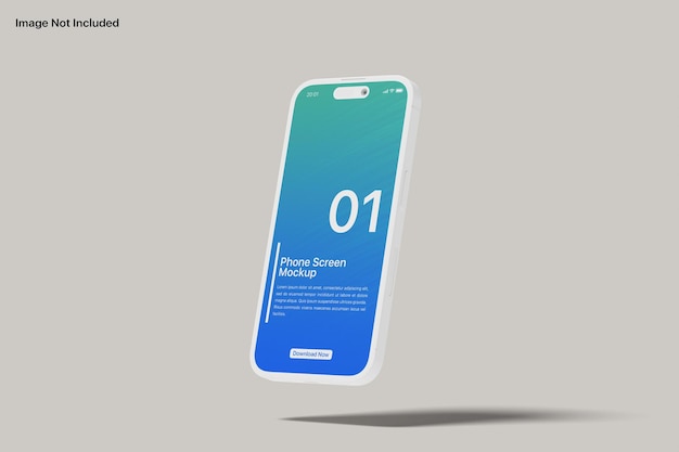 Smartphone clay mockup