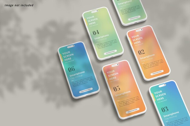 Smartphone Clay Mockup