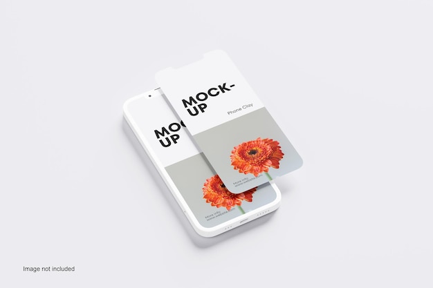 PSD smartphone clay pro mockup