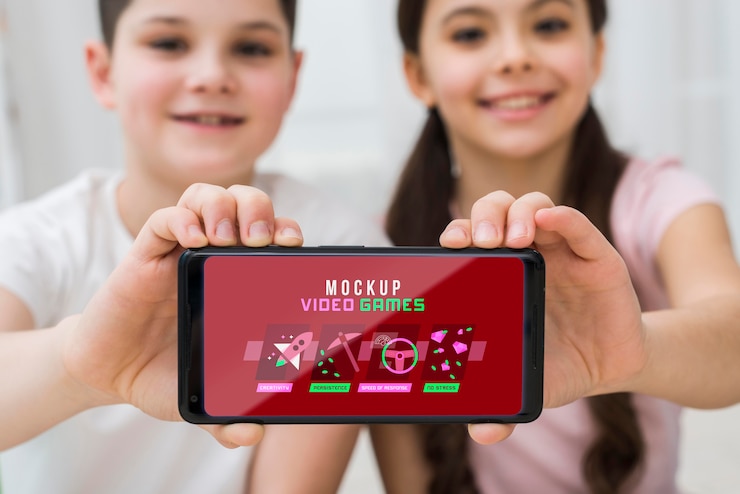 PSD smartphone com videogame