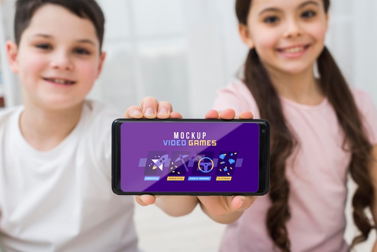 PSD smartphone com videogame