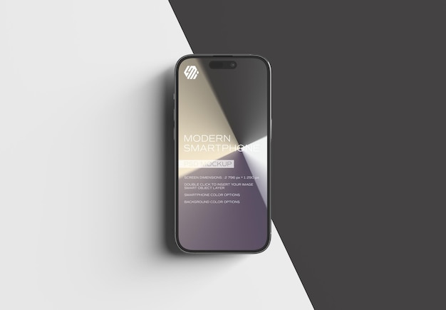 Smartphone con colore modificabile Mockup