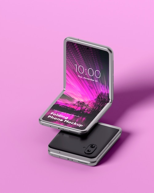 Smartphone-designmodell mit flip-funktion