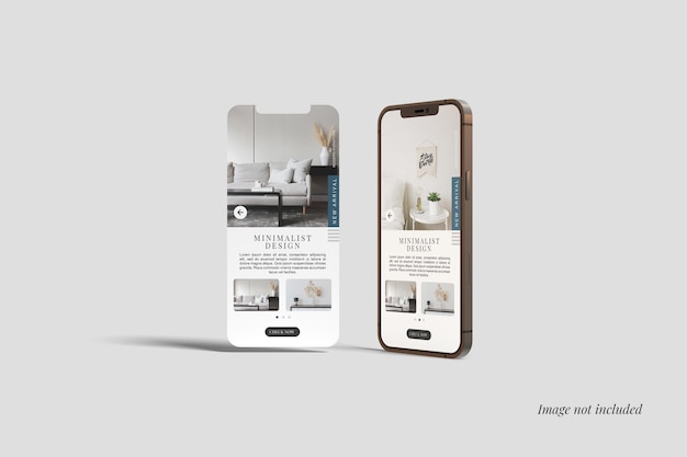 Smartphone e mockup dello schermo