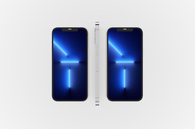 Smartphone-gerät iphone 13 pro max mockup