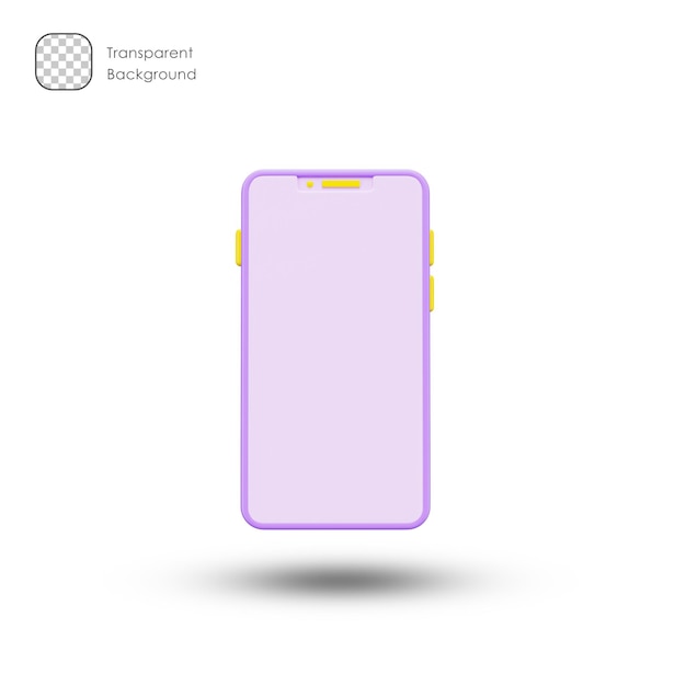 Smartphone ícone 3d e símbolo em fundo branco. design moderno e minimalista.