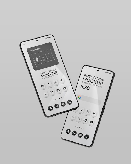 PSD smartphone im studio-mockup.