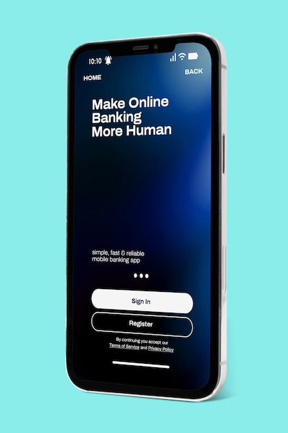 Smartphone mit Bildschirm-Mockup innovative Zukunftstechnologie