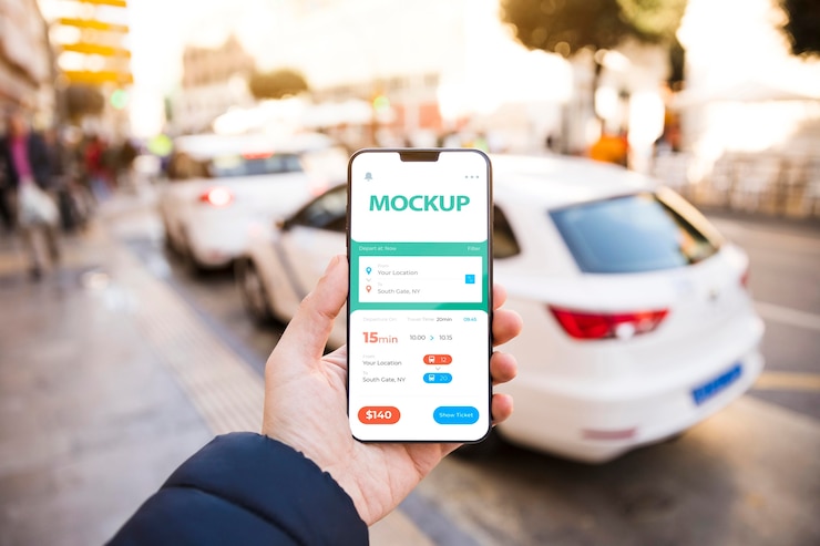 PSD smartphone mit tracking-app