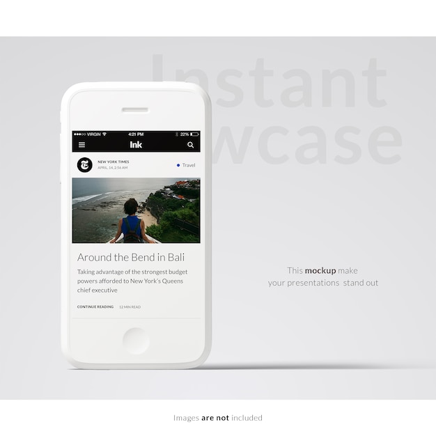 Smartphone mock-up