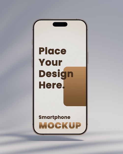 Smartphone Mockup Coloque seu projeto aqui