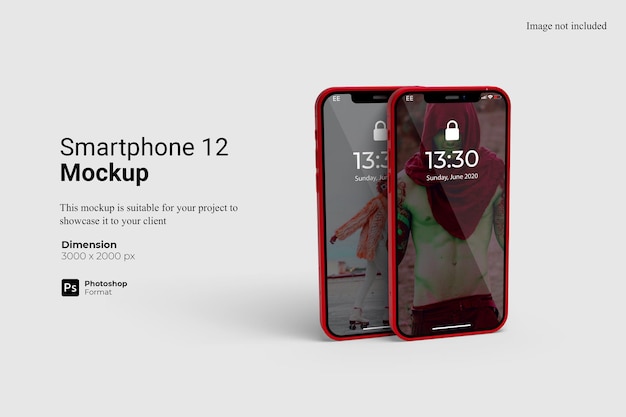 Smartphone Mockup Design isoliert