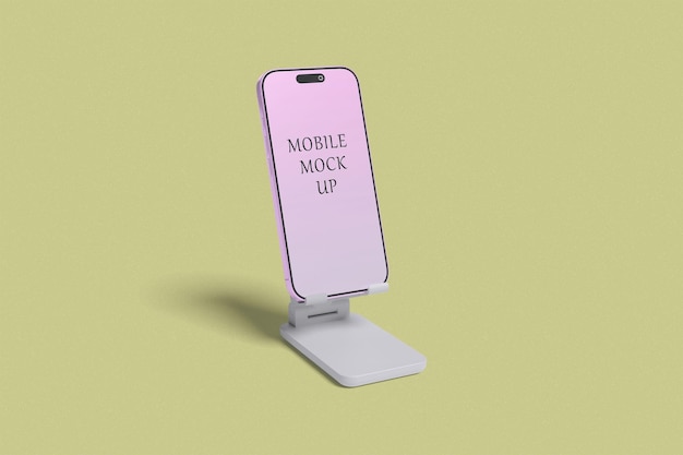 Smartphone Mockup on Stand
