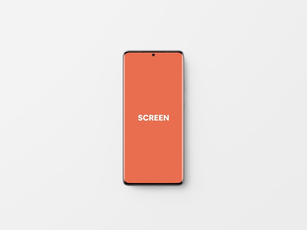 Smartphone-Modell in Draufsicht