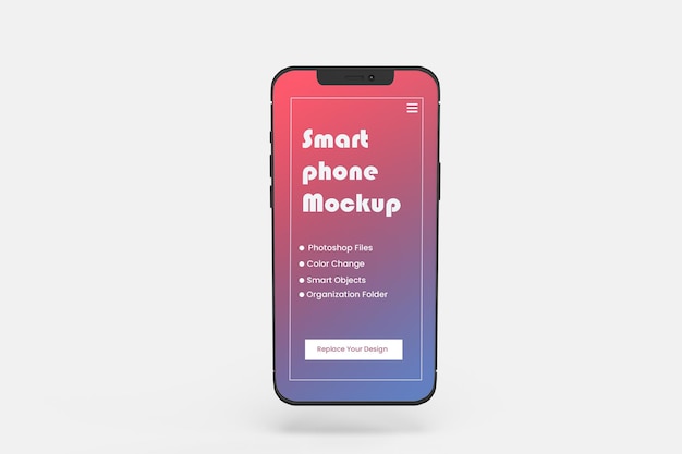 Smartphone-Modell isoliert psd Premium PSD