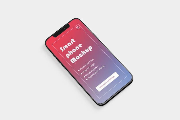 Smartphone-Modell isoliert psd Premium PSD