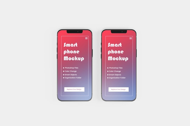 Smartphone-Modell isoliert psd Premium PSD