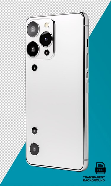 PSD smartphone moderno con diseño de cámara triple