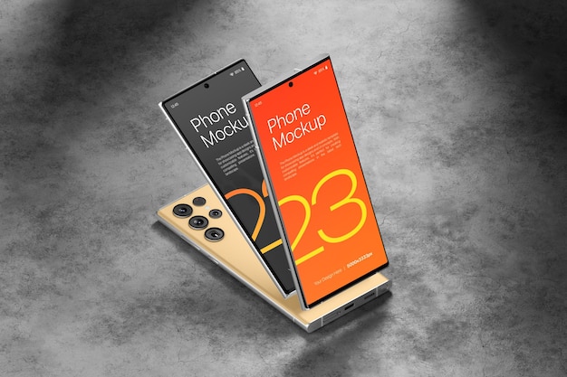 Smartphone S23 Premium PSD-Mockup