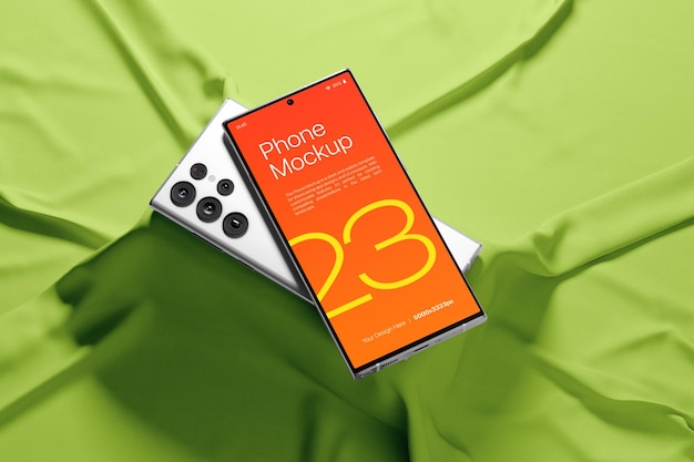 Smartphone S23 Premium PSD-Mockup