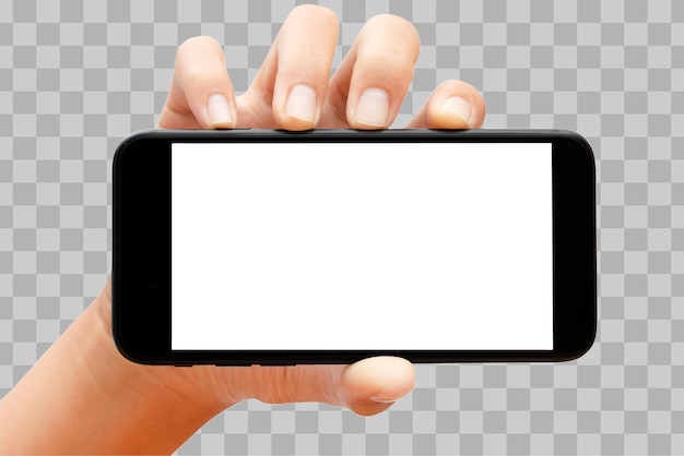 Smartphone tenu à la main