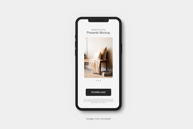 PSD smartphone-ton-mockup-rendering isoliert
