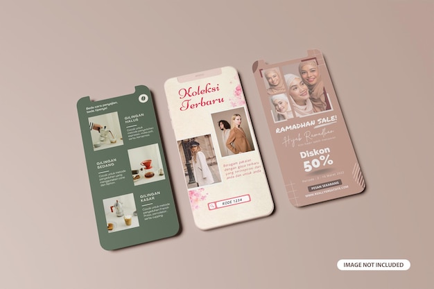 Smartphone- und Bildschirm-App-Schnittstellenmodell