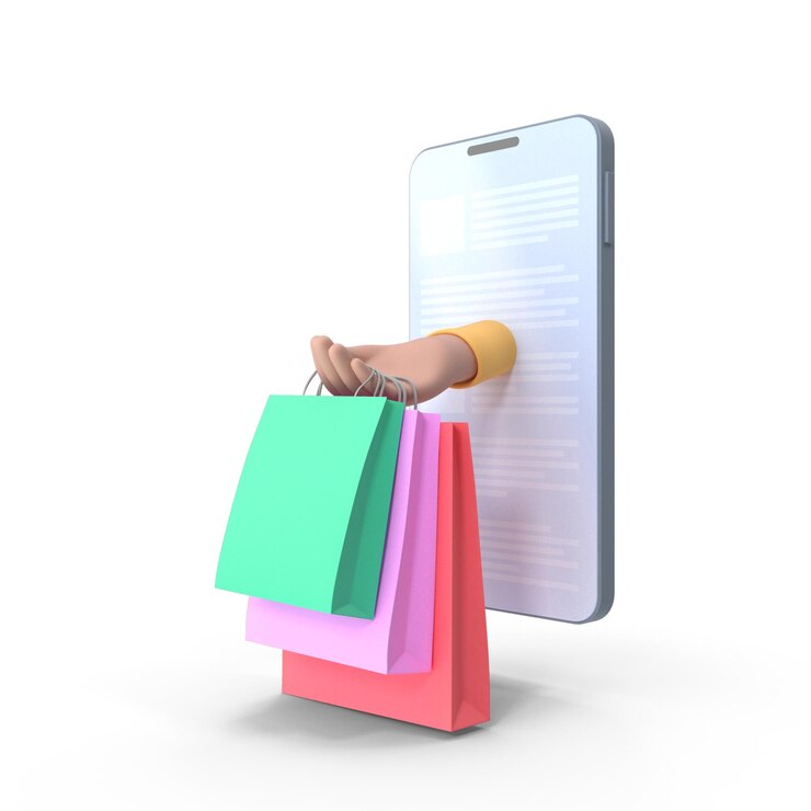 PSD smartphone with an online shopping