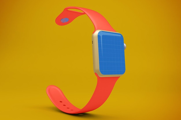 Smartwatch a schermo intero mockup