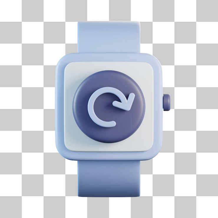 PSD smartwatch actualizar icono 3d