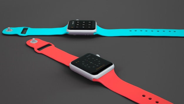 Smartwatch mockup di due