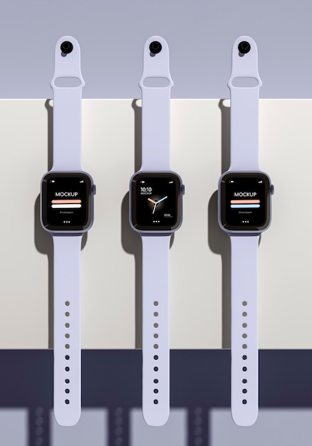 Smartwatch-Modell mit geometrischem Design