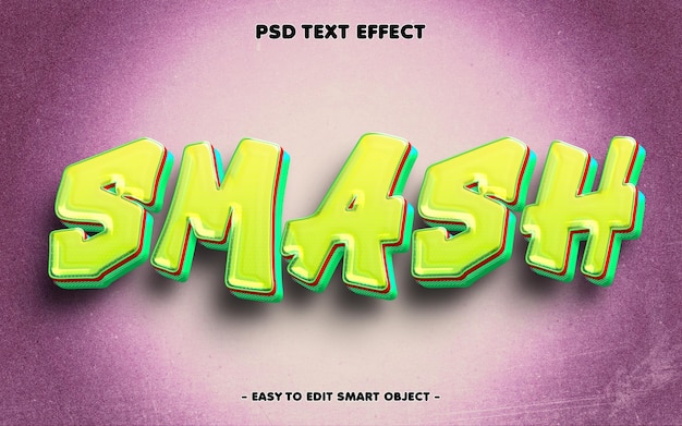 Smash Comic-Stil bearbeitbarer Texteffekt