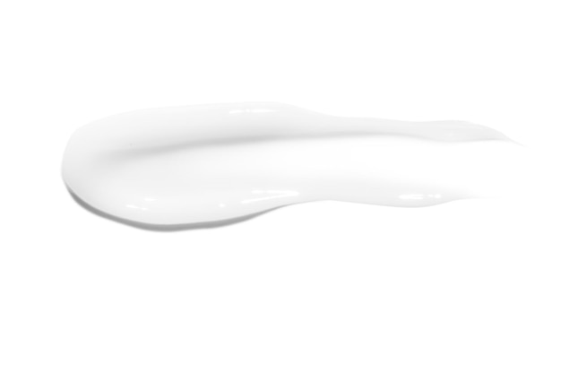 Smaugia liscia di crema idratante su uno sfondo vuoto Prodotto per la cura della pelle Per la cura della bellezza