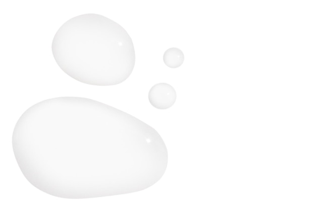 Smear drop klares Gel-Serum klar auf leeren Hintergrund PNG